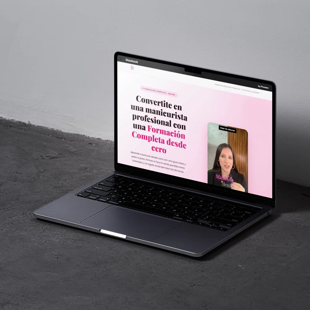 Captura del proyecto Academia de Belleza